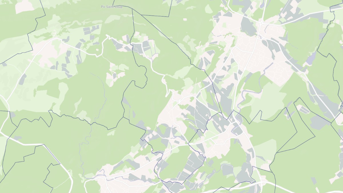 Aperçu cartographique de Saint-Jean-de-Cuculles, centré sur la commune