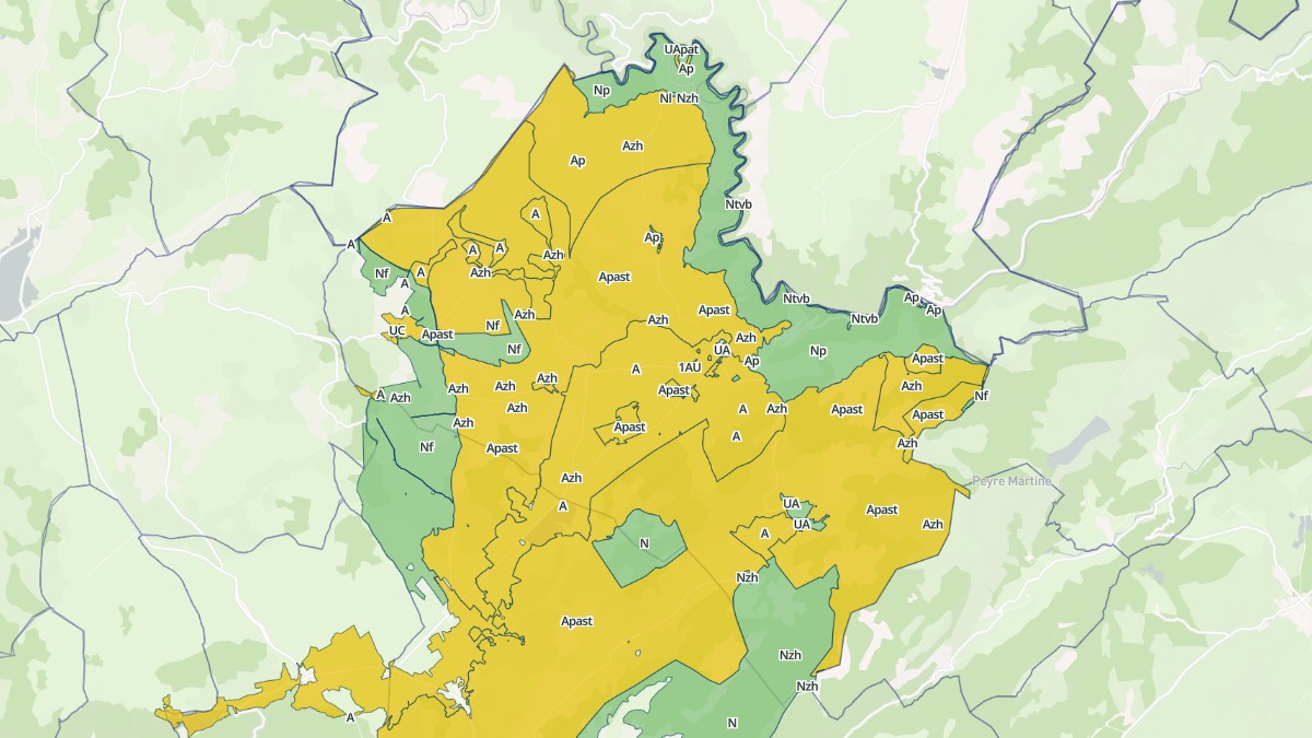 Aperçu cartographique de Saint-Maurice-Navacelles, centré sur la commune