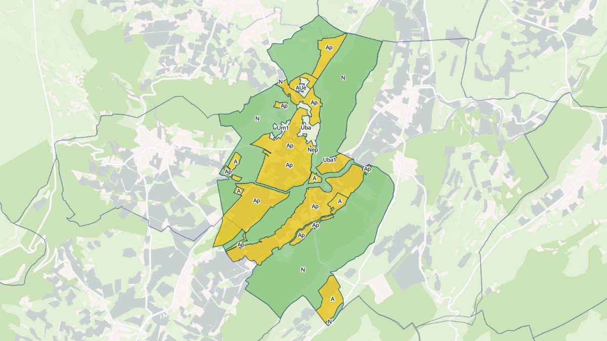 Aperçu cartographique de Sauteyrargues, centré sur la commune