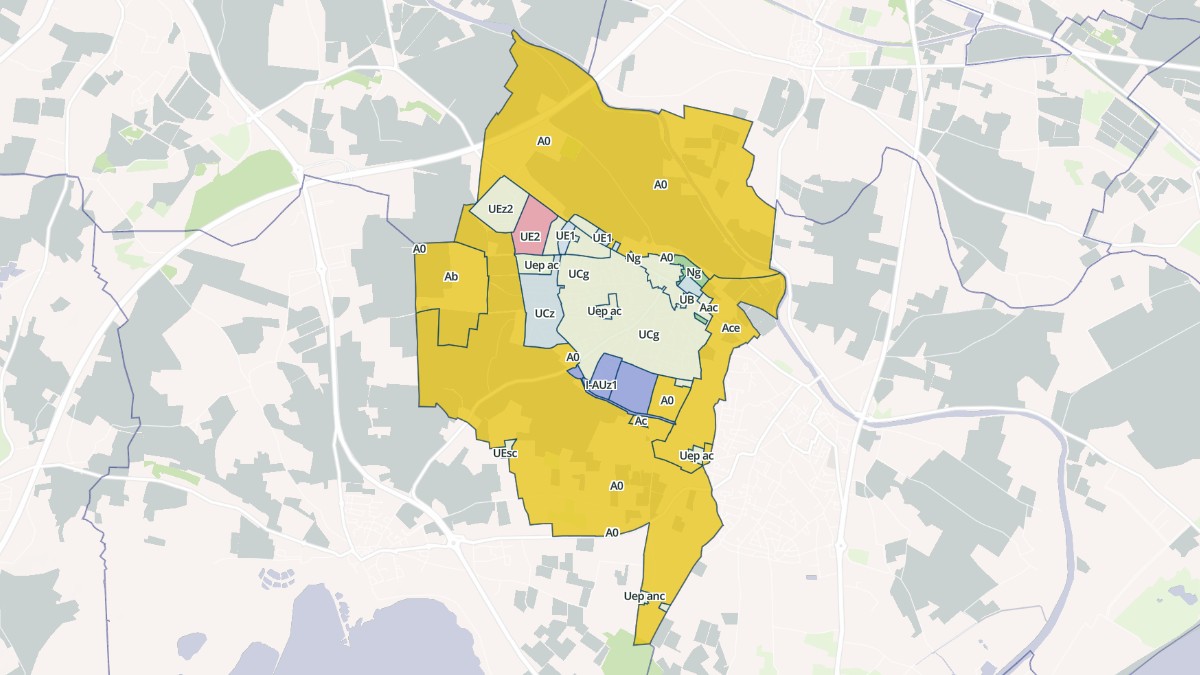 Aperçu cartographique de Sauvian, centré sur la commune