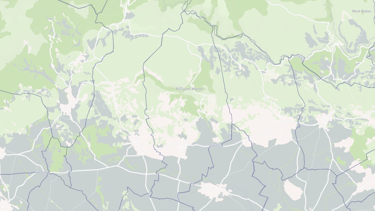 Aperçu cartographique de Siran, centré sur la commune