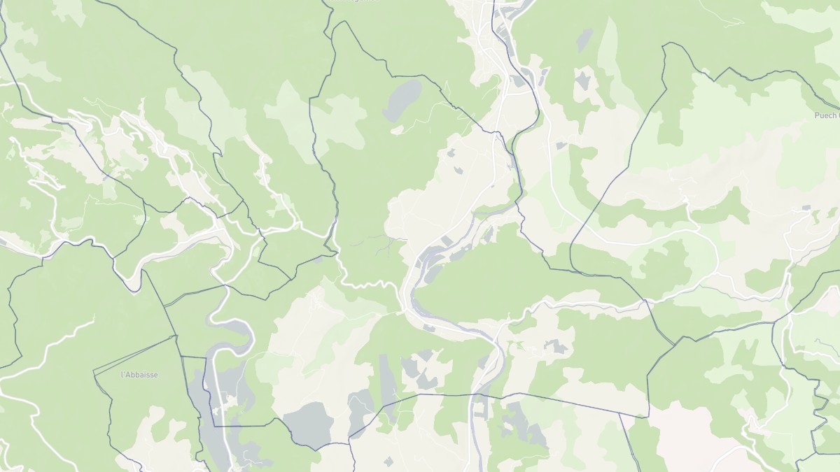 Aperçu cartographique de La Tour-sur-Orb, centré sur la commune