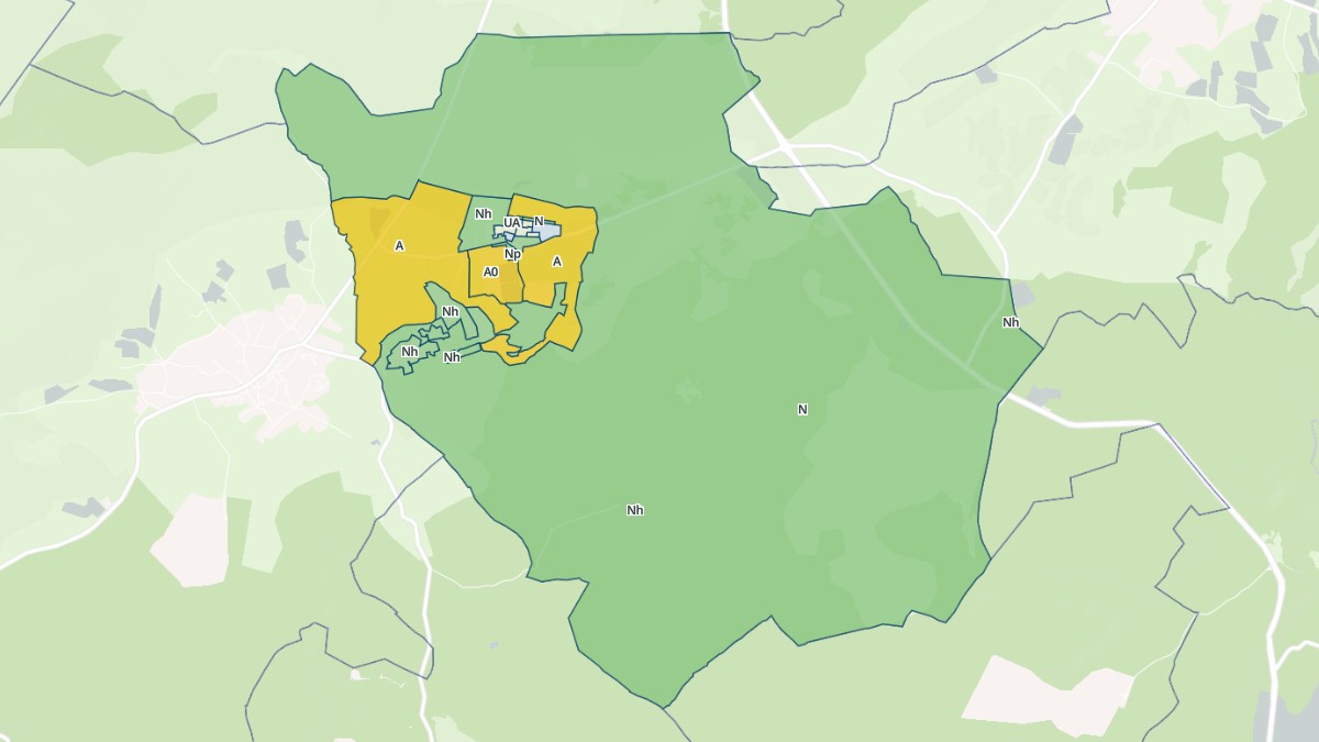 Aperçu cartographique de Viols-en-Laval, centré sur la commune