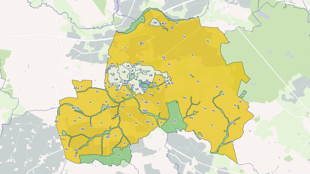 Aperçu cartographique de Argentré-du-Plessis, centré sur la commune
