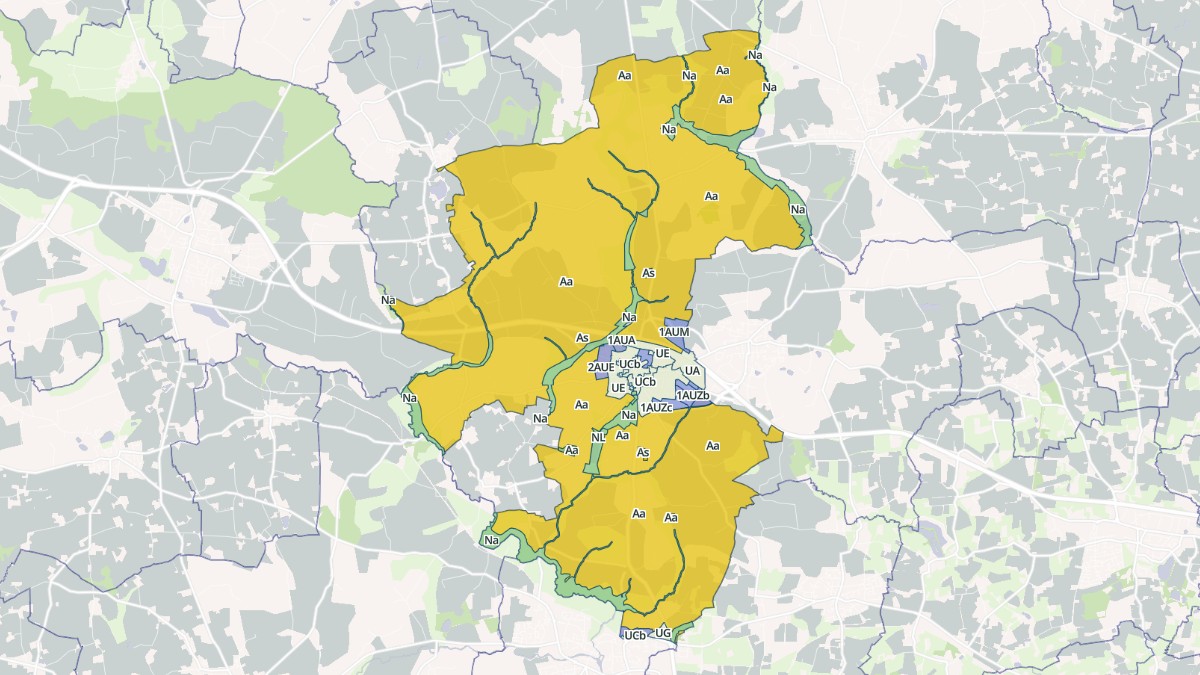 Aperçu cartographique de Bédée, centré sur la commune