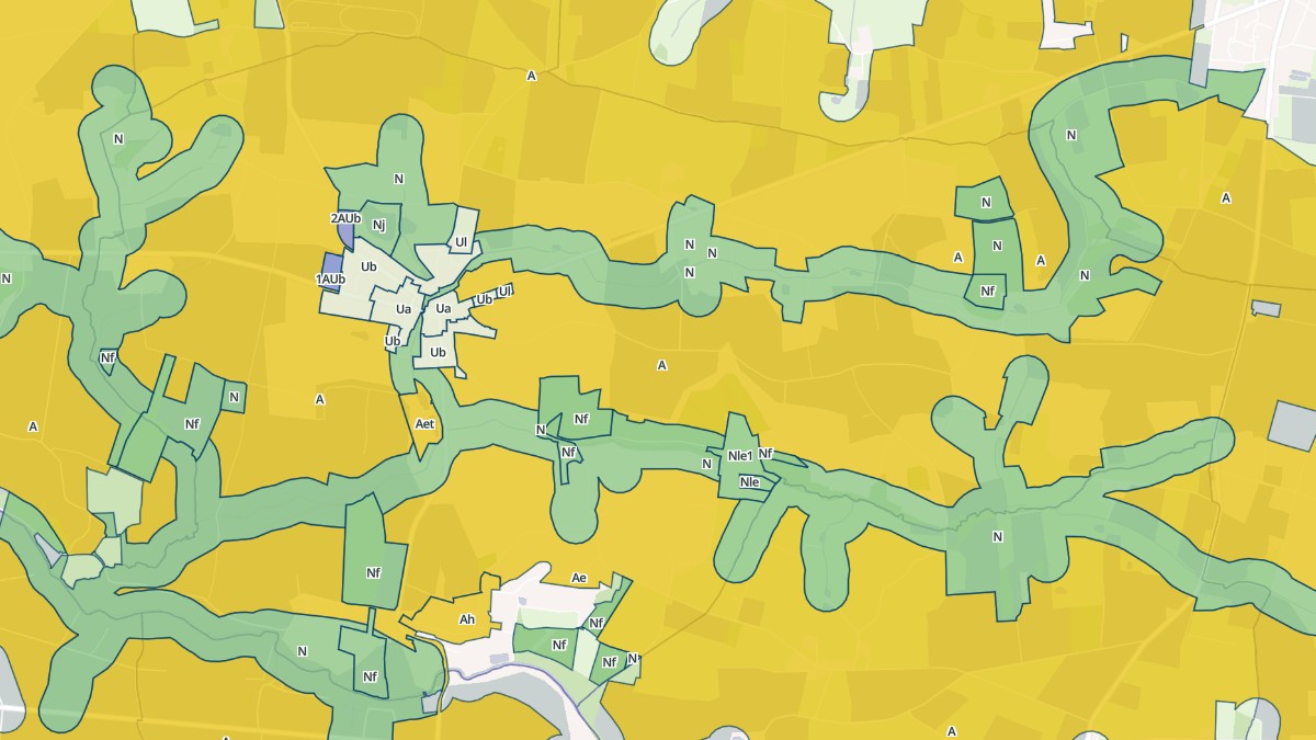 Aperçu cartographique de La Bosse-de-Bretagne, centré sur la commune