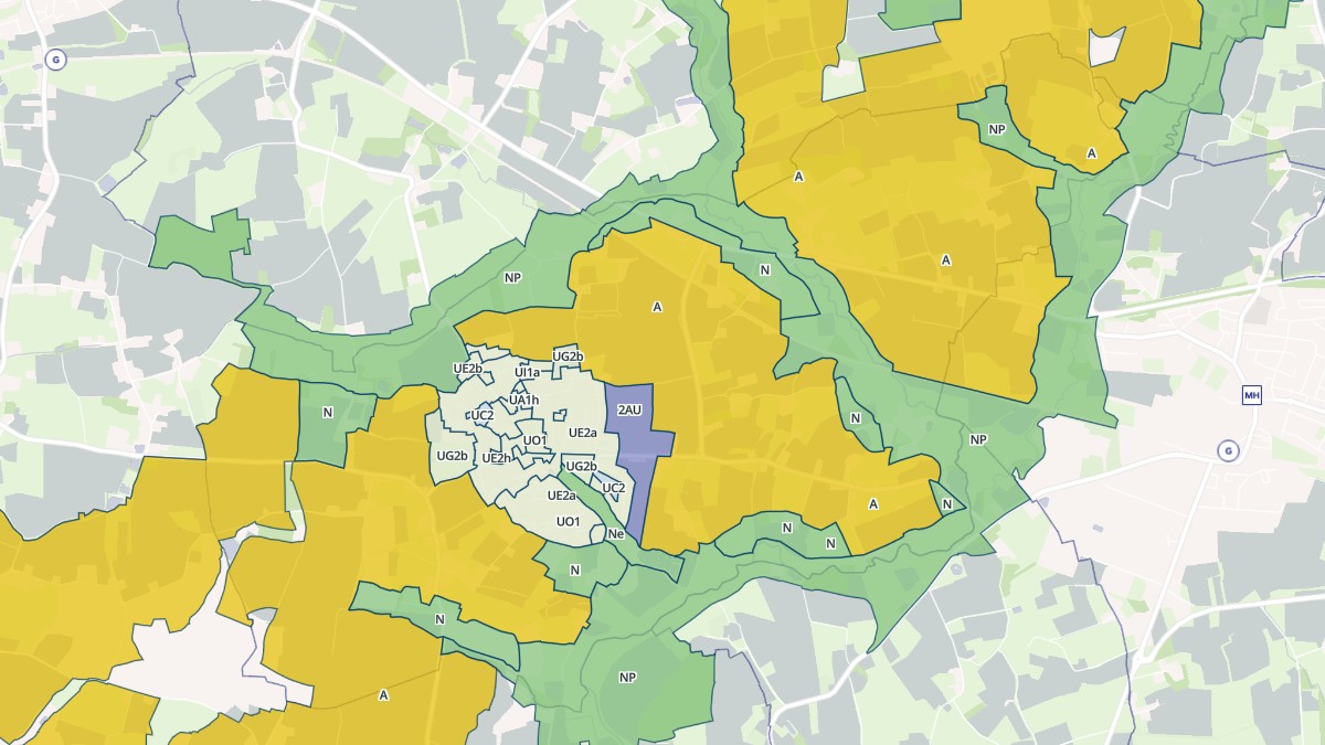 Aperçu cartographique de La Chapelle-Thouarault, centré sur la commune