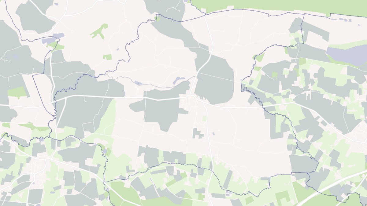 Aperçu cartographique de Ercé-près-Liffré, centré sur la commune