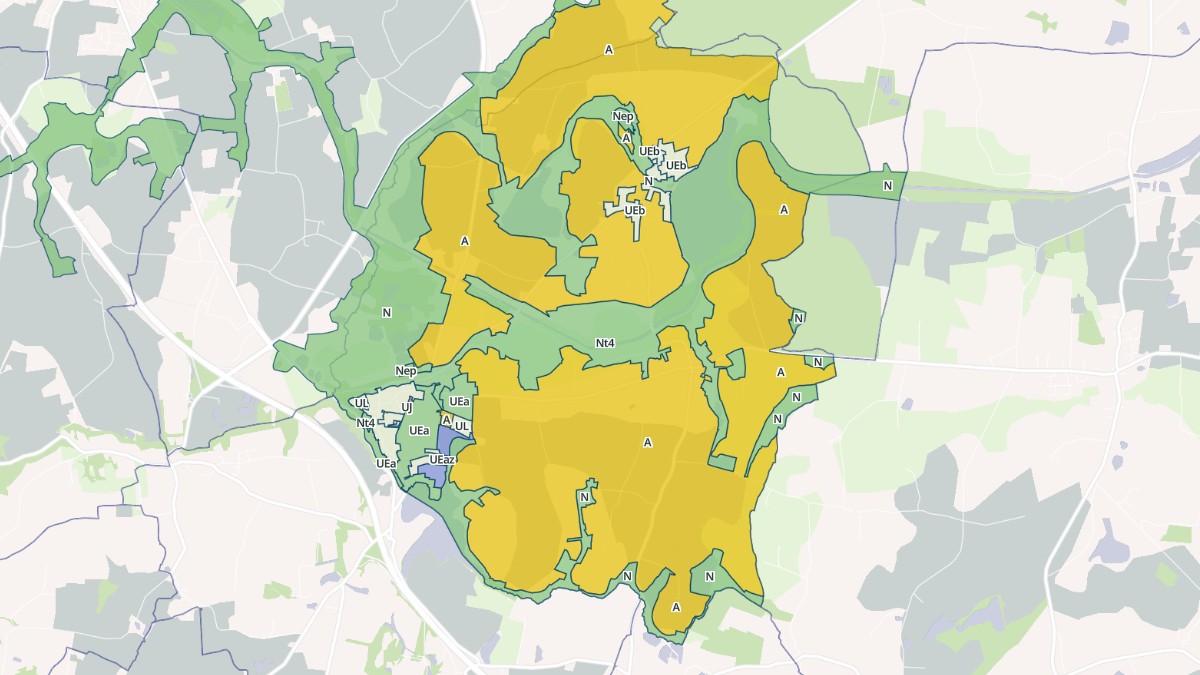 Aperçu cartographique de Hédé-Bazouges, centré sur la commune