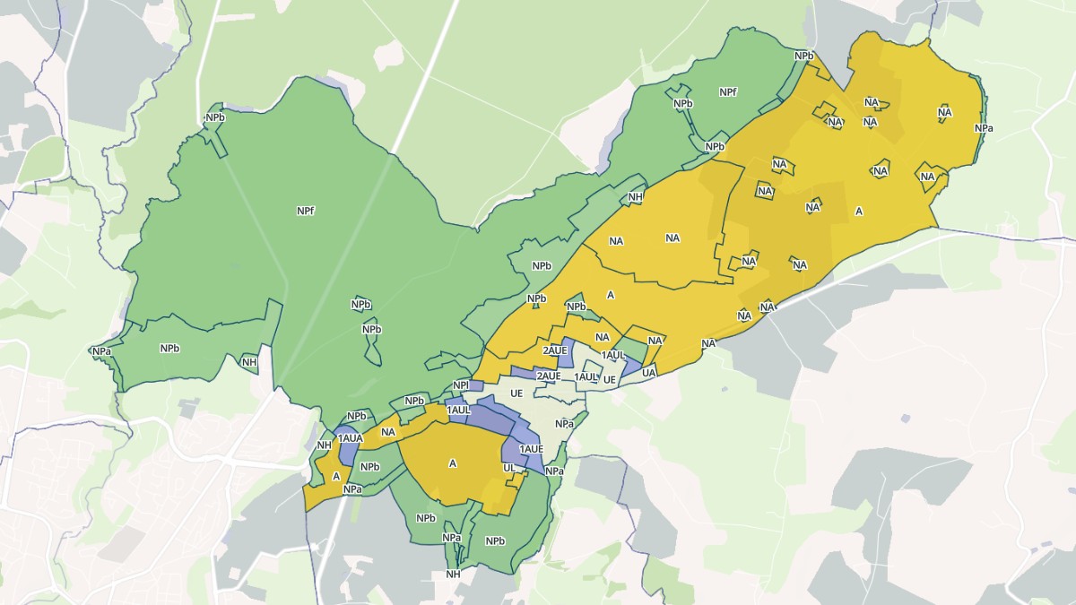 Aperçu cartographique de Laignelet, centré sur la commune