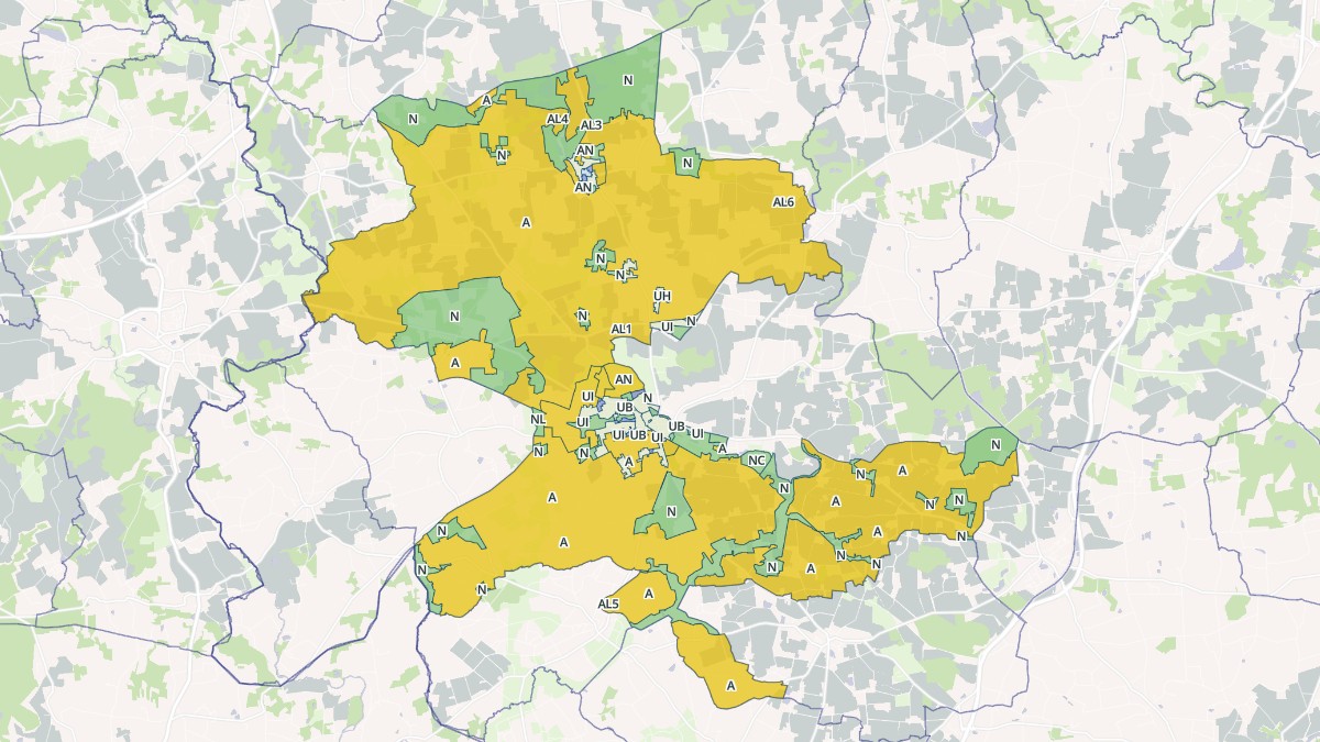 Aperçu cartographique de Val d'Anast, centré sur la commune