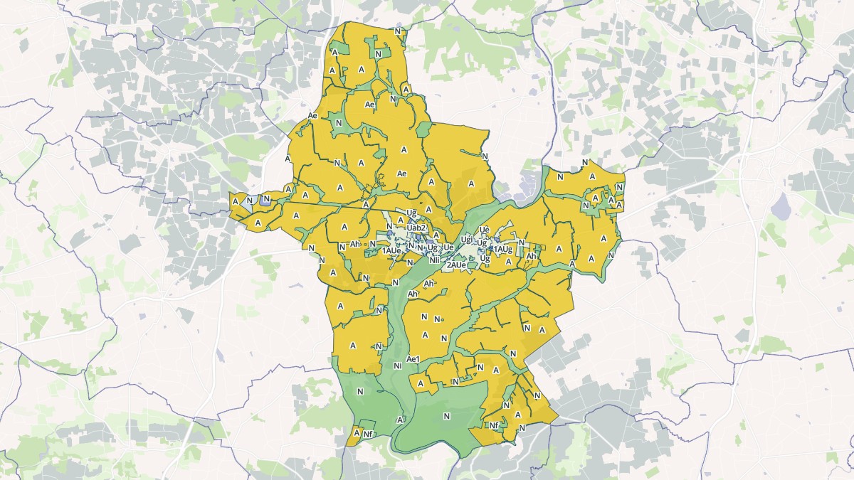 Aperçu cartographique de Guipry-Messac, centré sur la commune