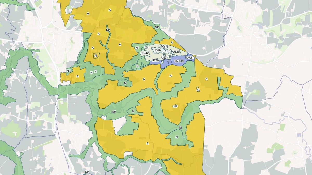 Aperçu cartographique de Nouvoitou, centré sur la commune