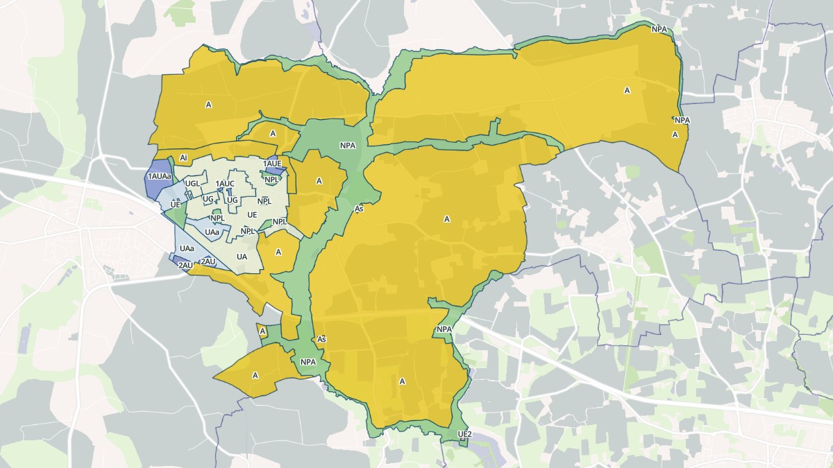 Aperçu cartographique de Pleumeleuc, centré sur la commune