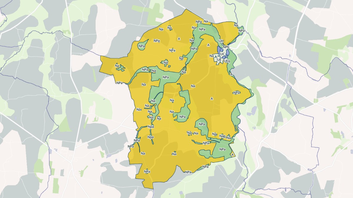 Aperçu cartographique de Rimou, centré sur la commune