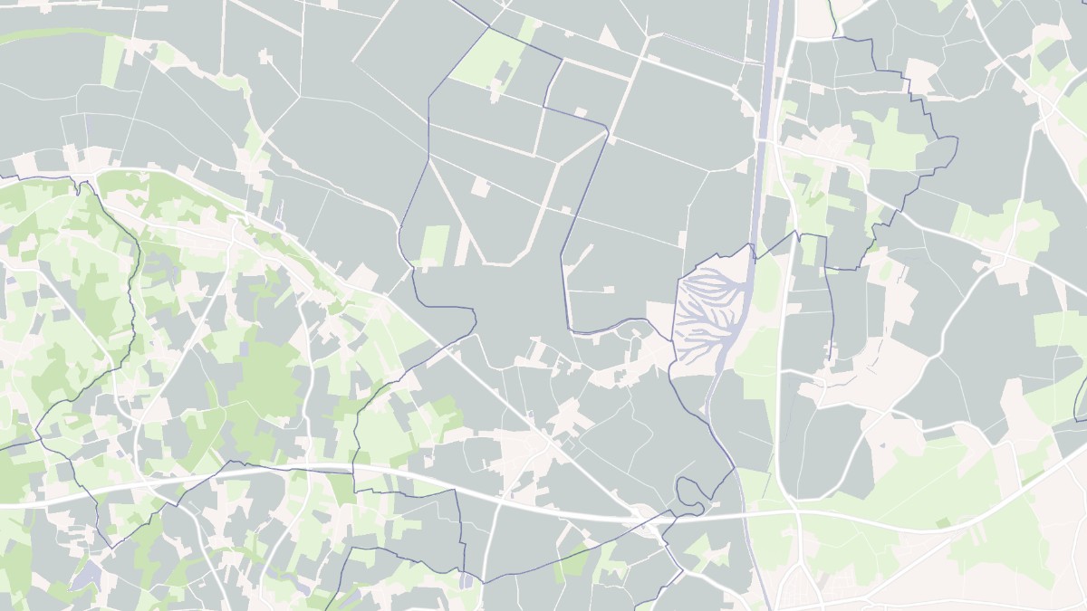 Aperçu cartographique de Saint-Georges-de-Gréhaigne, centré sur la commune