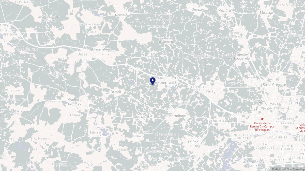 Aperçu cartographique de Saint-Gilles, centré sur la commune