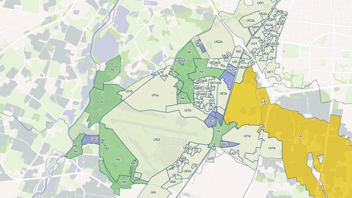 Aperçu cartographique de Saint-Jacques-de-la-Lande, centré sur la commune