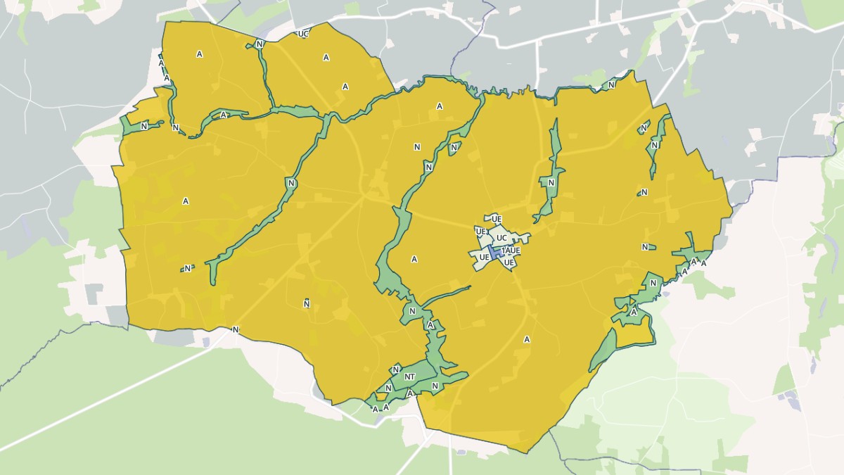 Aperçu cartographique de Saint-Malon-sur-Mel, centré sur la commune