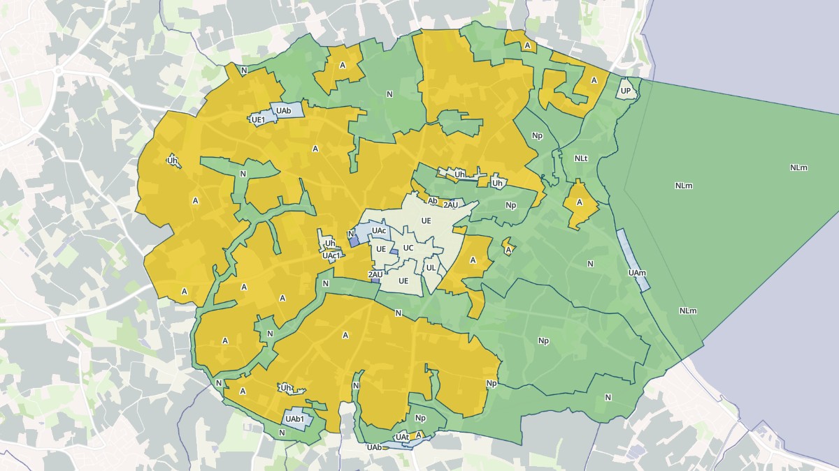 Aperçu cartographique de Saint-Méloir-des-Ondes, centré sur la commune