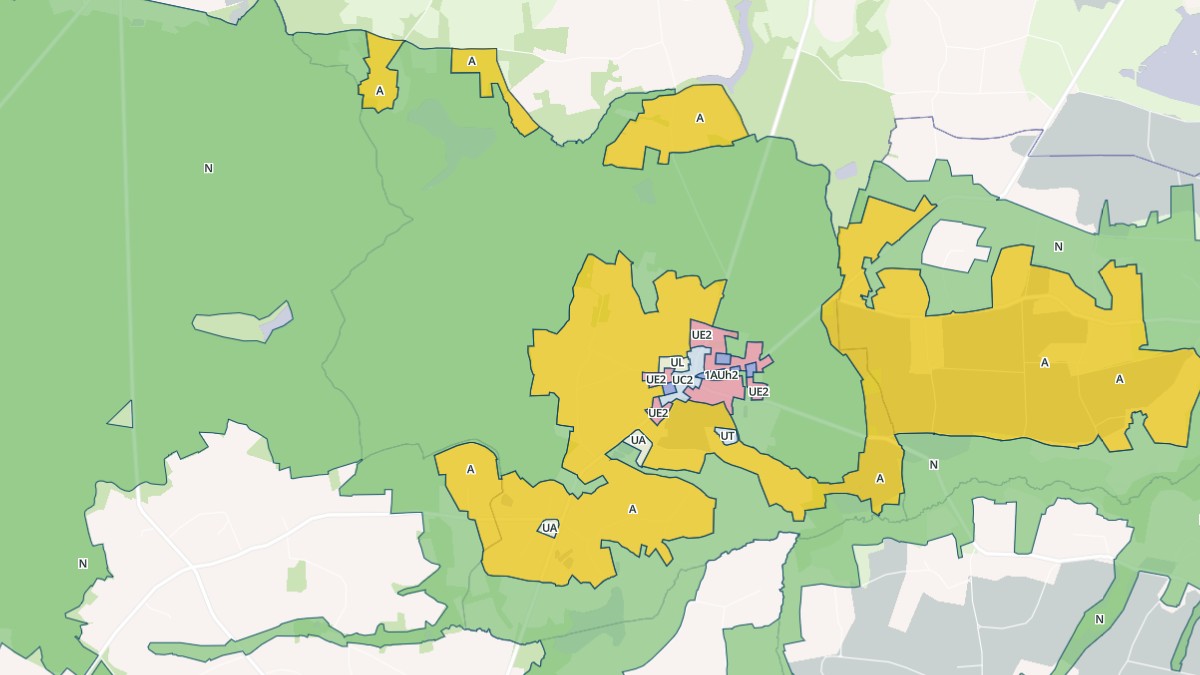 Aperçu cartographique de Saint-Péran, centré sur la commune