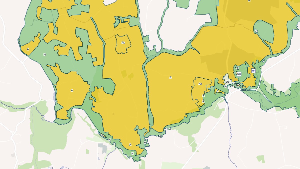 Aperçu cartographique de Le Tiercent, centré sur la commune