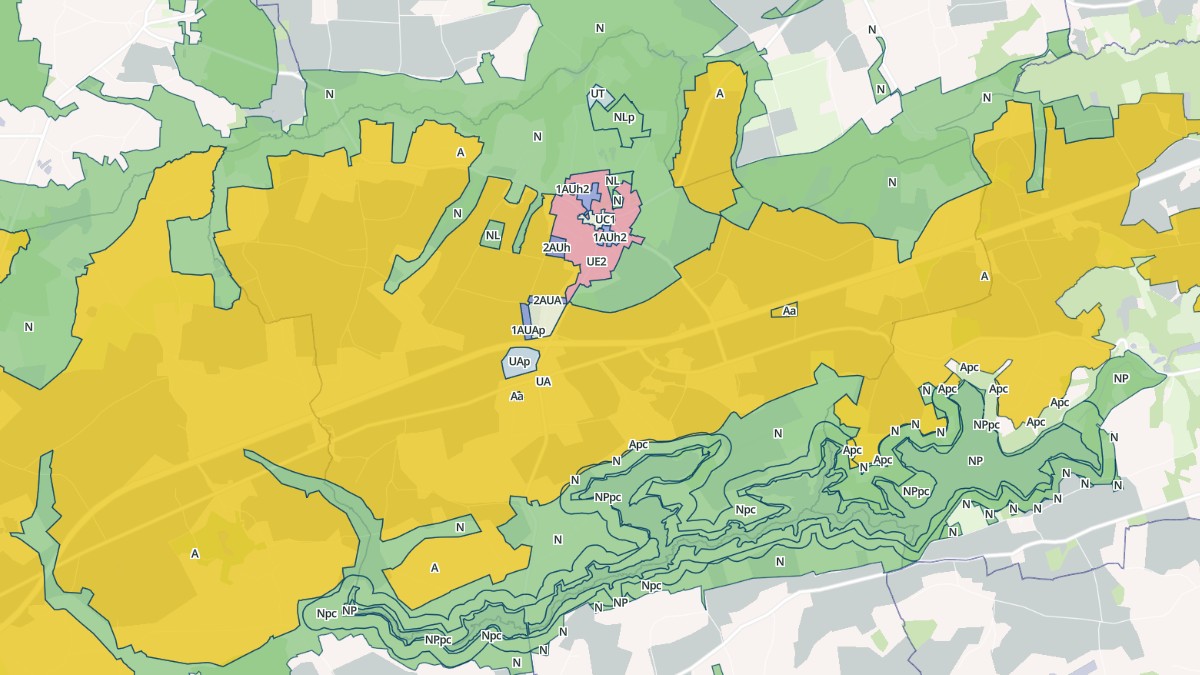 Aperçu cartographique de Treffendel, centré sur la commune