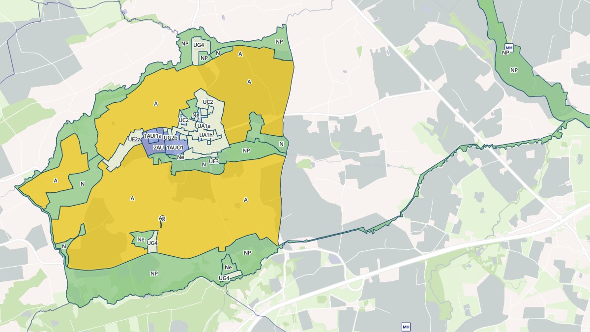 Aperçu cartographique de Le Verger, centré sur la commune
