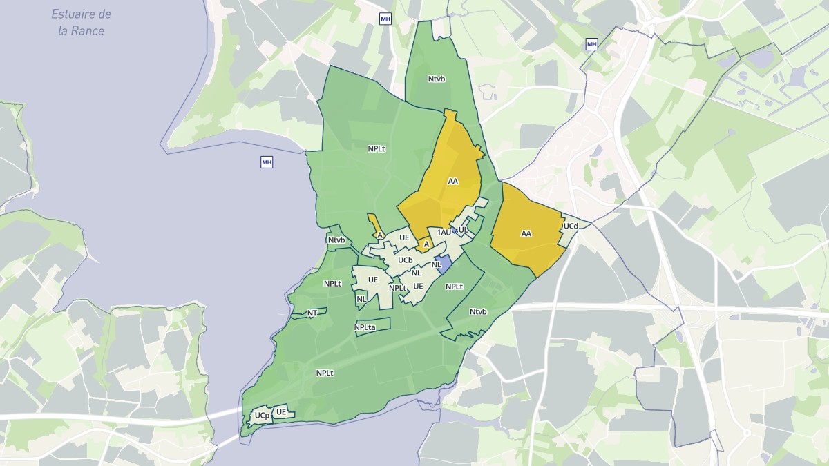 Aperçu cartographique de La Ville-ès-Nonais, centré sur la commune