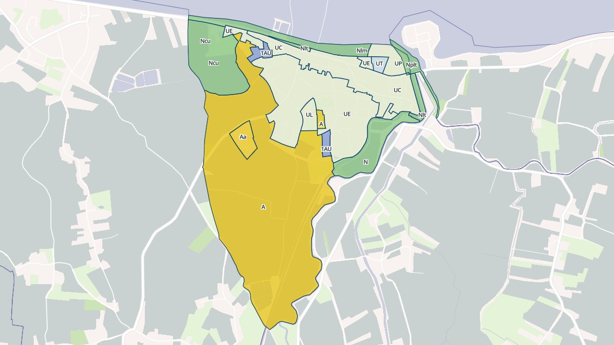 Aperçu cartographique de Le Vivier-sur-Mer, centré sur la commune