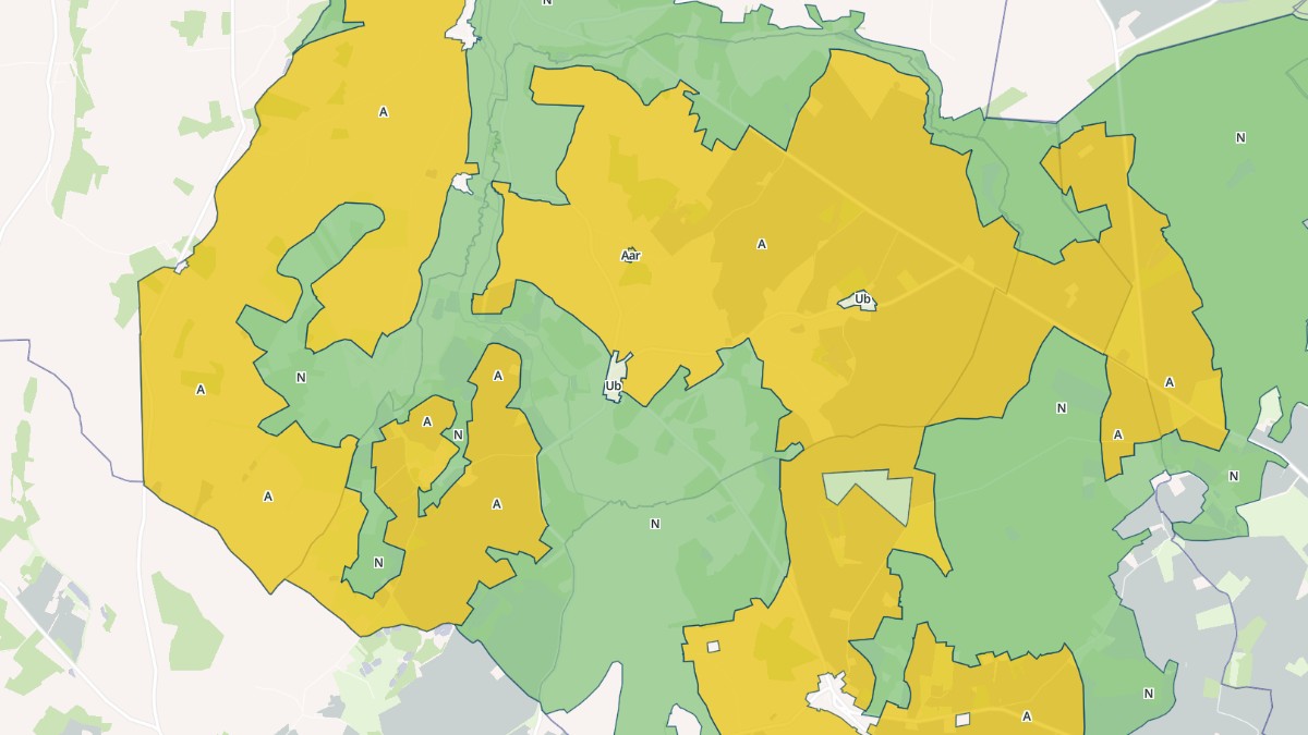 Aperçu cartographique de Aize, centré sur la commune