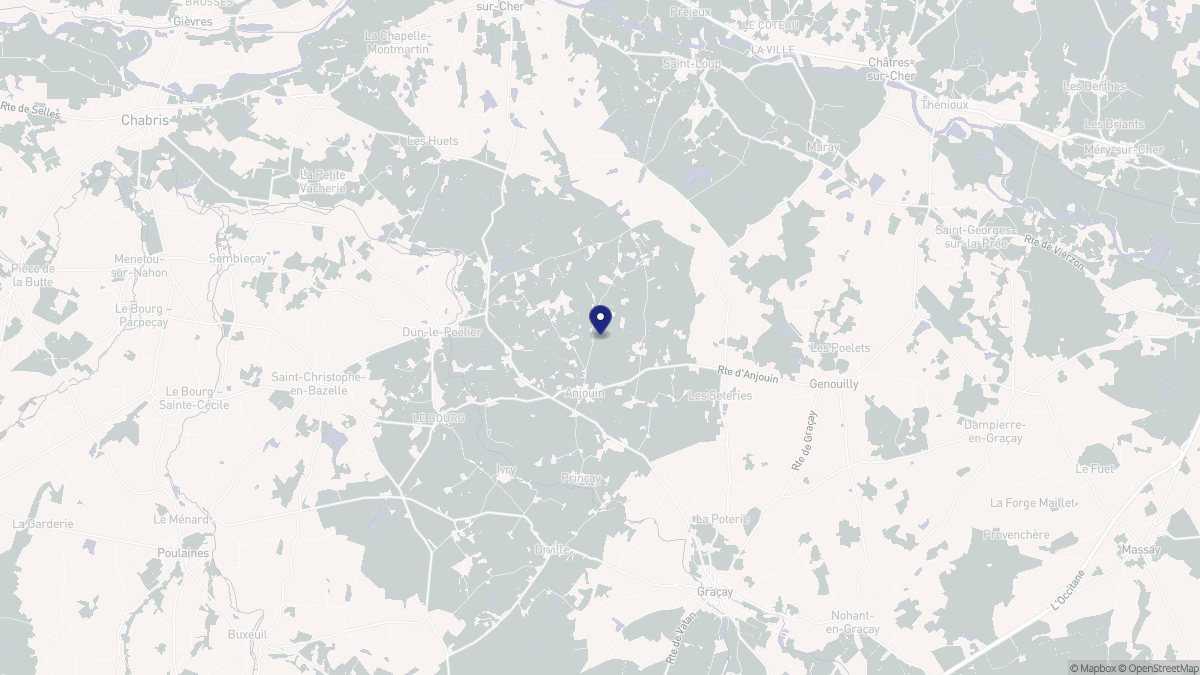 Aperçu cartographique de Anjouin, centré sur la commune
