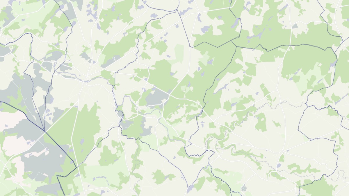 Aperçu cartographique de Chalais, centré sur la commune