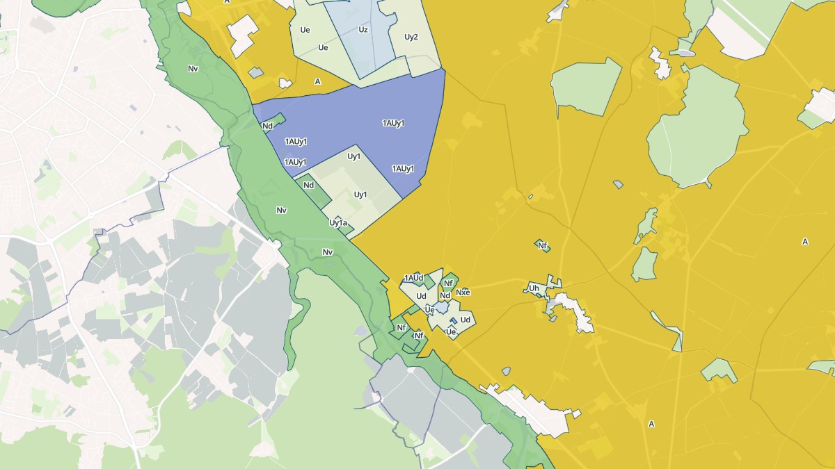 Aperçu cartographique de Étrechet, centré sur la commune
