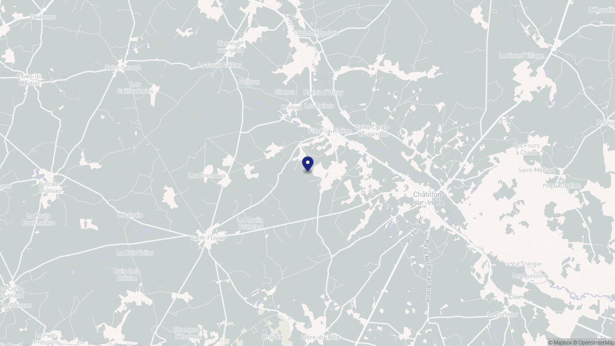 Aperçu cartographique de Fléré-la-Rivière, centré sur la commune