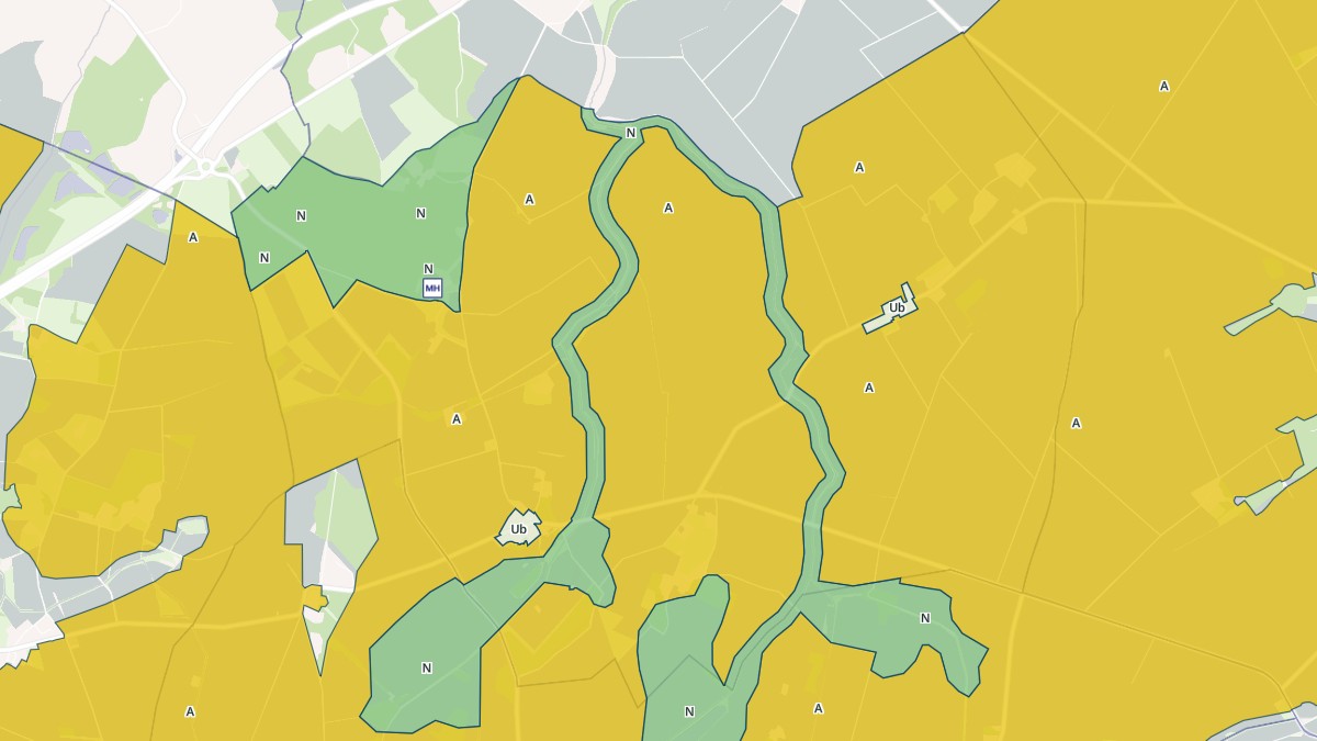 Aperçu cartographique de Luçay-le-Libre, centré sur la commune