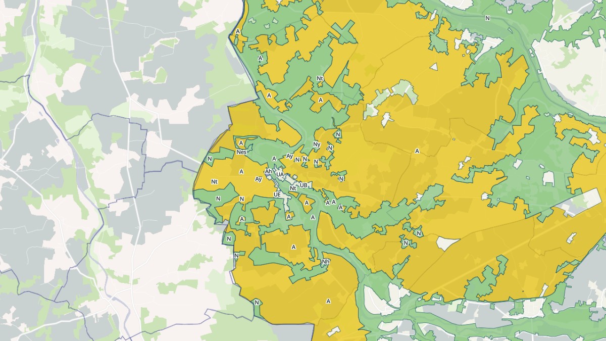 Aperçu cartographique de Mérigny, centré sur la commune