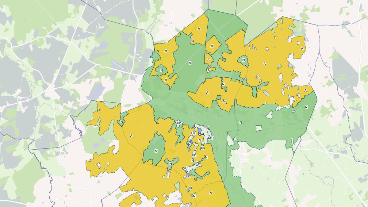 Aperçu cartographique de Mers-sur-Indre, centré sur la commune