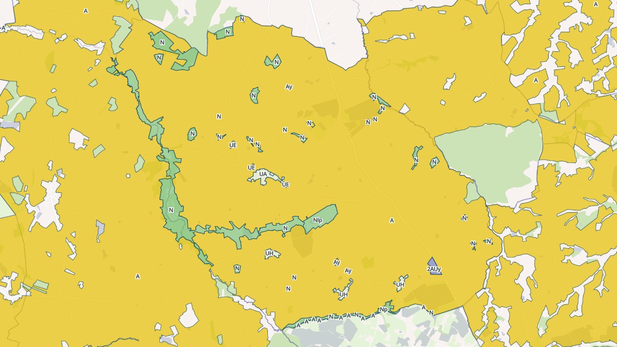 Aperçu cartographique de Montchevrier, centré sur la commune
