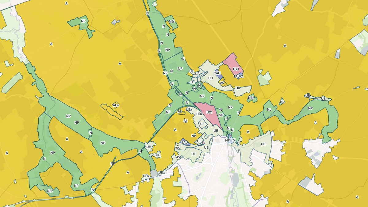 Aperçu cartographique de Montgivray, centré sur la commune
