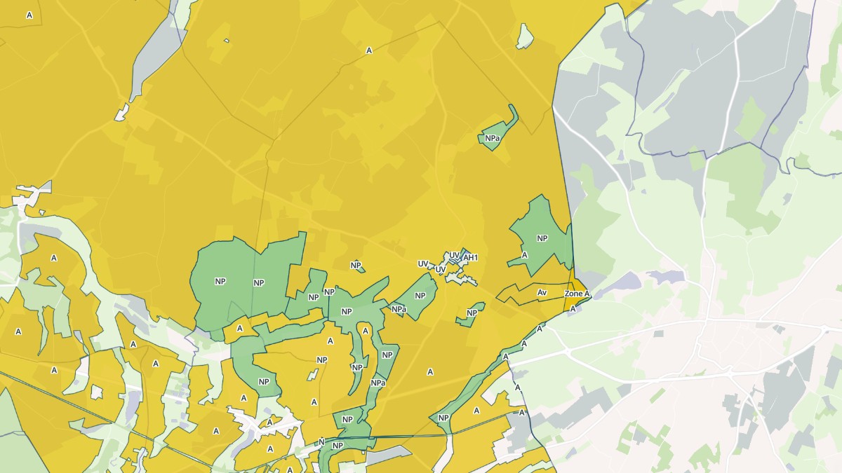 Aperçu cartographique de Néret, centré sur la commune