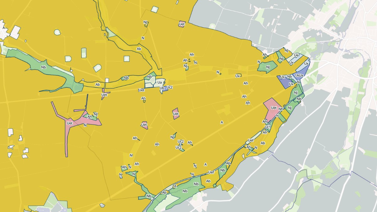 Aperçu cartographique de Saint-Aoustrille, centré sur la commune