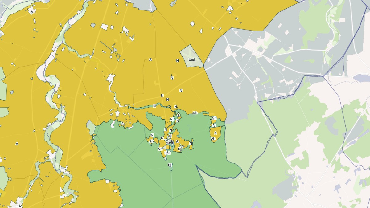 Aperçu cartographique de Saint-Aubin, centré sur la commune