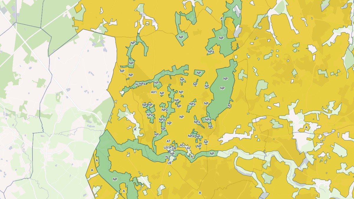 Aperçu cartographique de Saint-Chartier, centré sur la commune