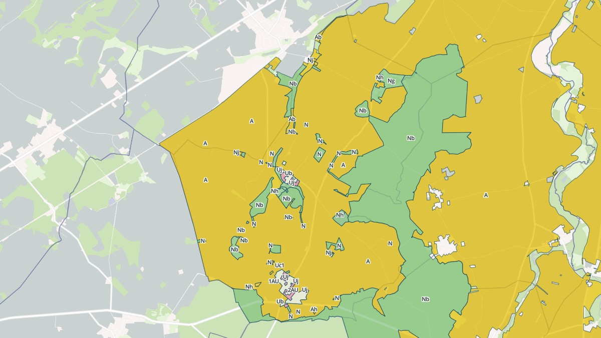 Aperçu cartographique de Sainte-Fauste, centré sur la commune