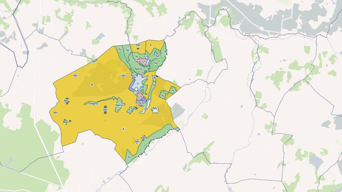 Aperçu cartographique de Val-Fouzon, centré sur la commune