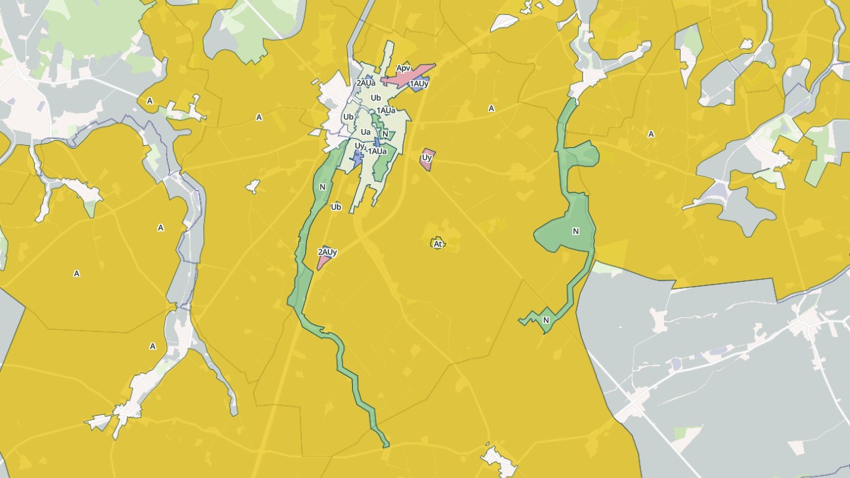 Aperçu cartographique de Vatan, centré sur la commune