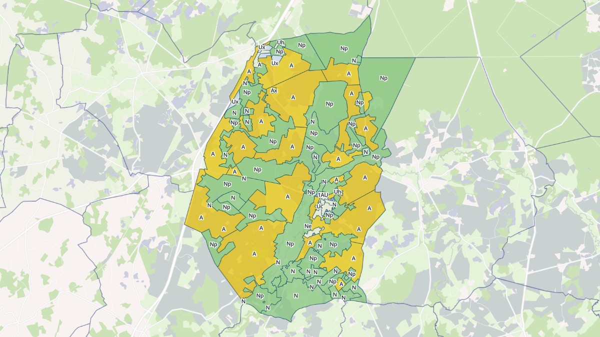 Aperçu cartographique de Velles, centré sur la commune