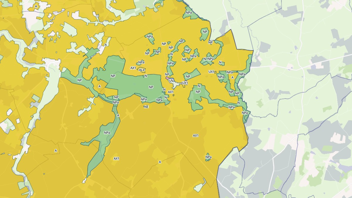 Aperçu cartographique de Vicq-Exemplet, centré sur la commune