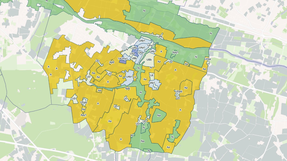 Aperçu cartographique de Azay-sur-Cher, centré sur la commune